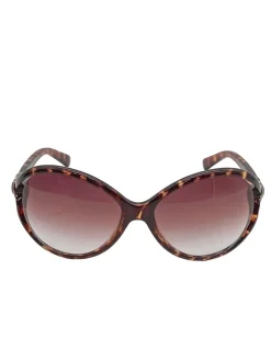 Sonnenbrillen>Calvin Klein ovale Sonnenbrille braun