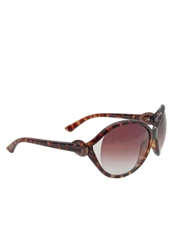 Sonnenbrillen>Calvin Klein ovale Sonnenbrille braun