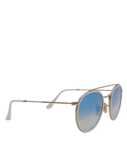 Sonnenbrillen>Ray Ban ovale Sonnenbrille goldfarben