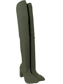 Stiefel>Asos Overknees Größe 39 khaki