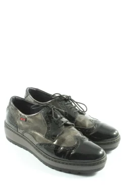 Businessschuhe>notton Oxford Größe 40 schwarzhellgrau