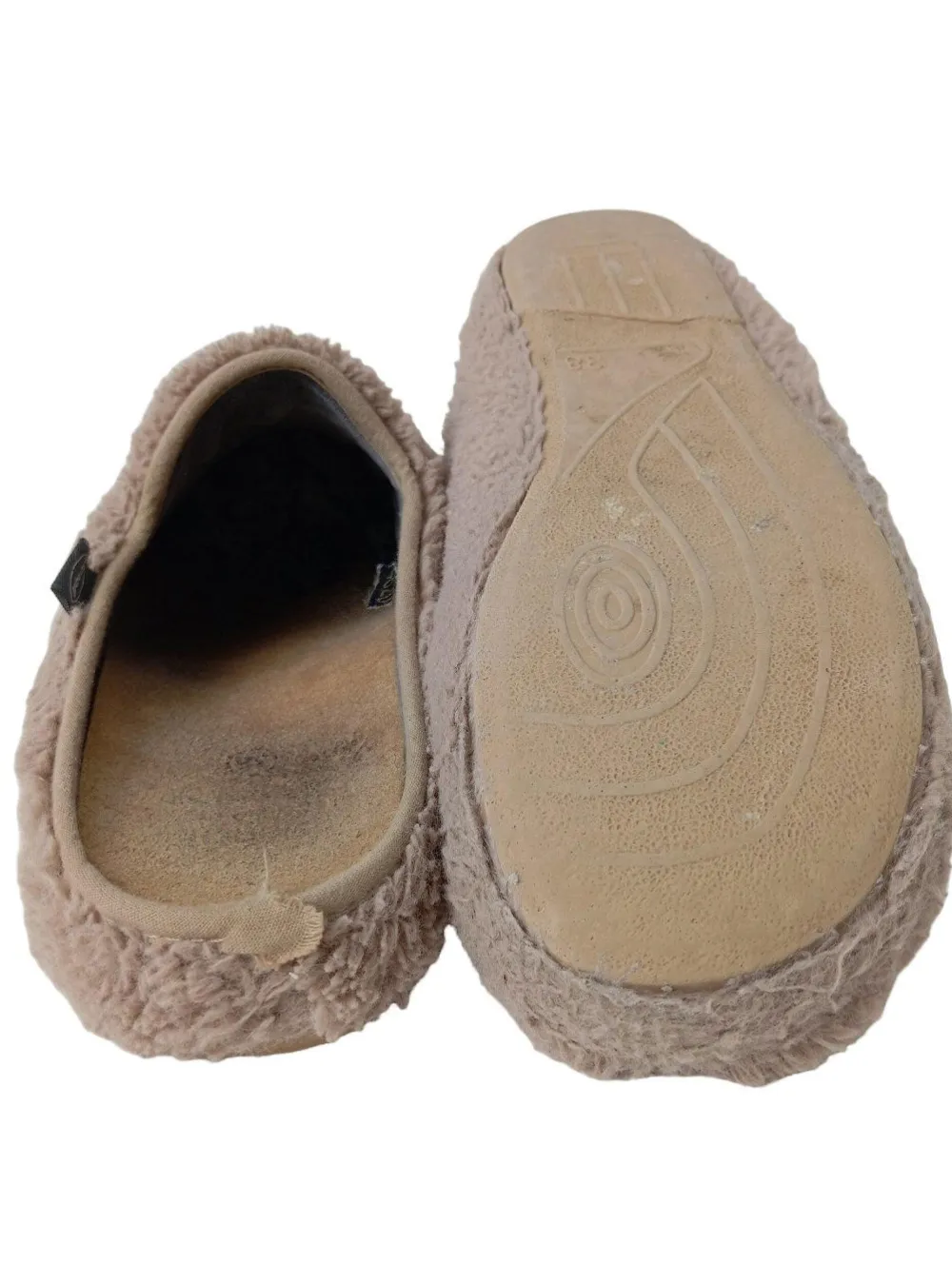 Hausschuhe>Scholl Pantoffeln Größe 38 nudeschwarz