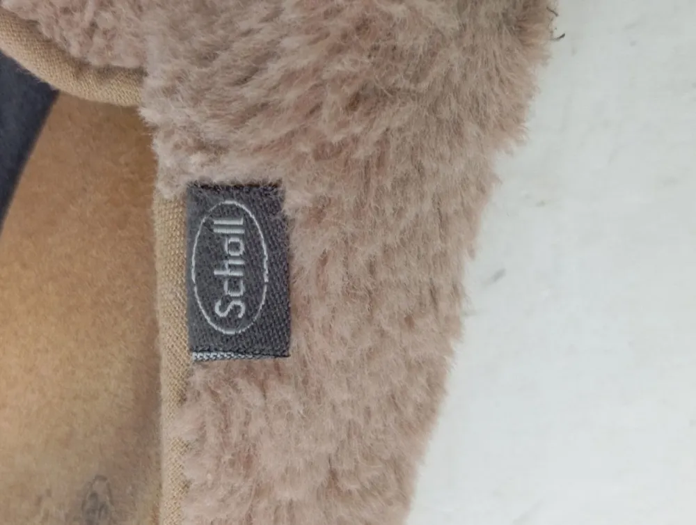 Hausschuhe>Scholl Pantoffeln Größe 38 nudeschwarz