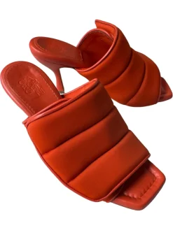 Pantoletten> Pantoletten Größe 39,5 orange