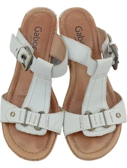 Pantoletten>Gabor Pantoletten Größe 38 weiß