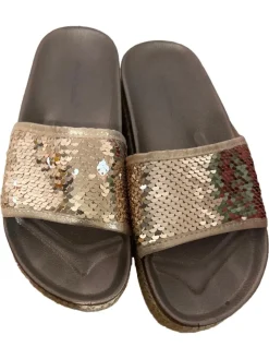 Pantoletten> Pantoletten Größe 38 goldfarben