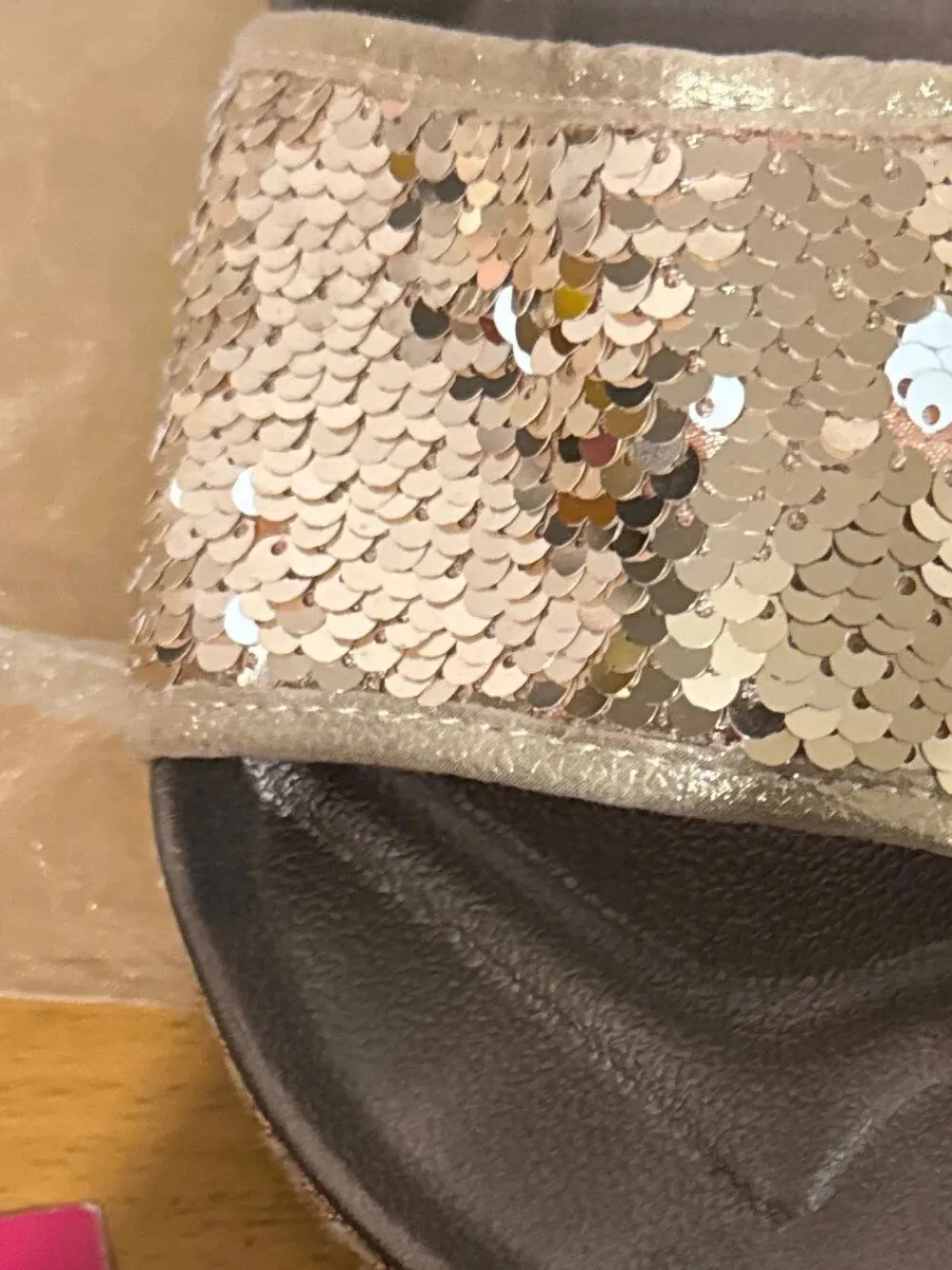 Pantoletten> Pantoletten Größe 38 goldfarben