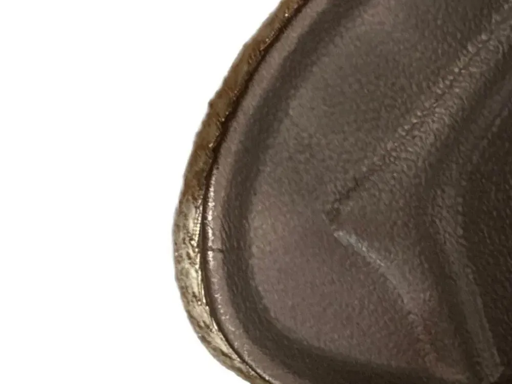 Pantoletten> Pantoletten Größe 38 goldfarben