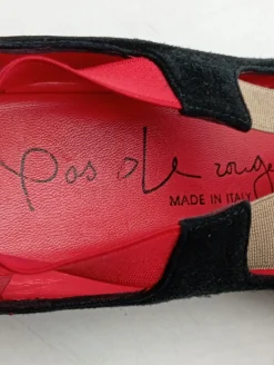 Peeptoe Ballerinas Größe 36-Pas de rouge