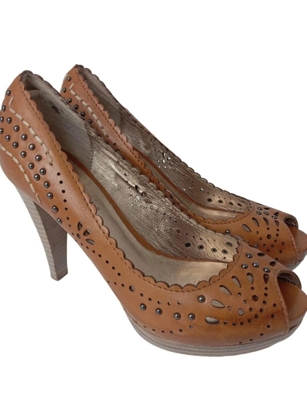 Peeptoe Pumps Größe 37-Cafu00e8noir Outlet