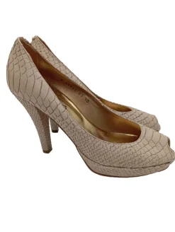 Pumps>Mascaru00f3 Peeptoe Pumps Größe 40 wollweiß