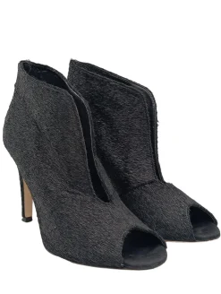 Peeptoe-Stiefeletten Größe 37-David Tyler New