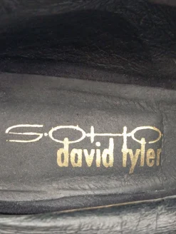 Peeptoe-Stiefeletten Größe 37-David Tyler New