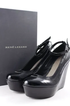 Plateau-Pumps Größe 38,5-Renu00e9 Lezard Discount