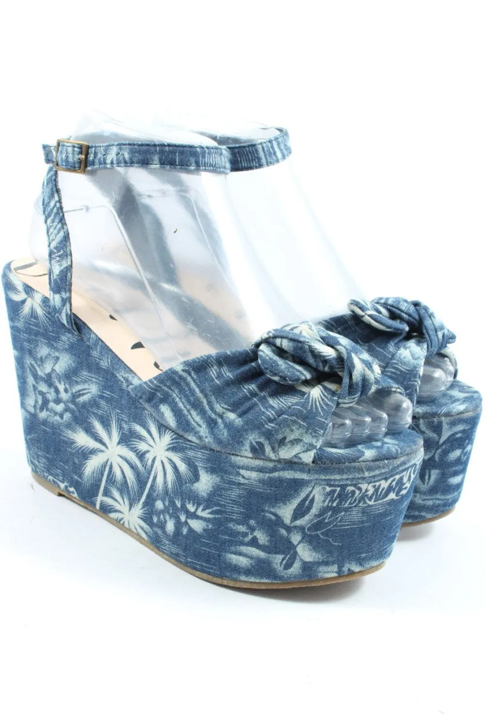 Sandalen>Cool Way Plateau-Sandalen Größe 37 blauweiß