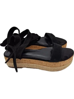 Sandalen> Plateau-Sandalen Größe 38 schwarz