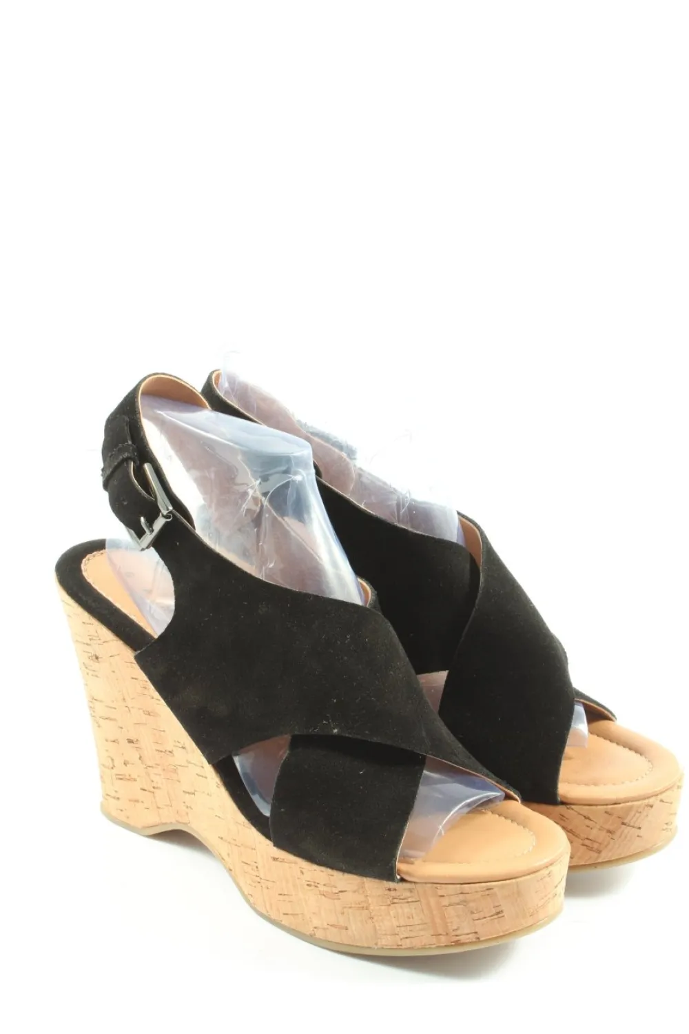 Sandaletten>Gamling Plateau-Sandaletten Größe 40 schwarzcreme