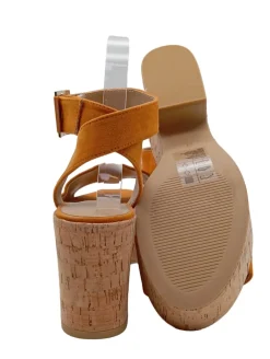 Sandaletten>H&M Plateau-Sandaletten Größe 37 hellorange