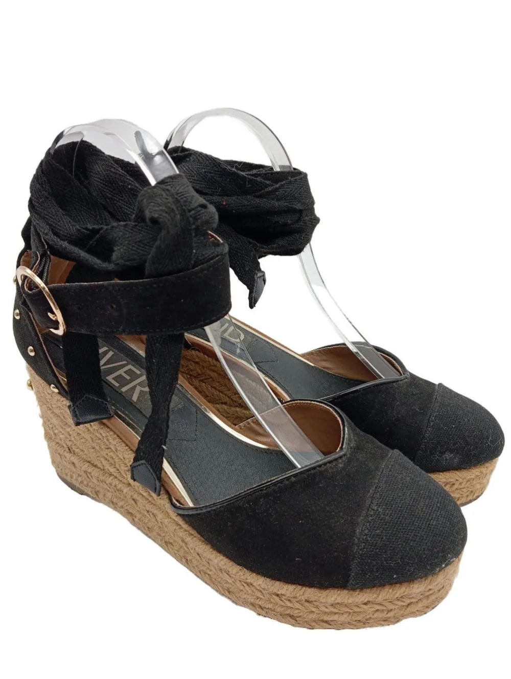 Sandaletten>River Island Plateau-Sandaletten Größe 37 schwarz