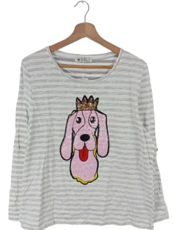 Shirts>SuZa Print-Shirt Größe 44 weißhellgrau