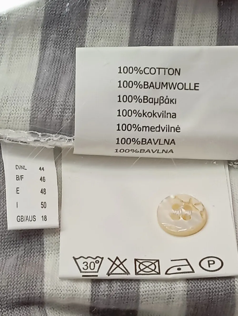 Shirts>SuZa Print-Shirt Größe 44 weißhellgrau