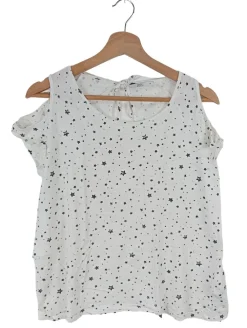 Shirts>edc Print-Shirt Größe 38 weißschwarz