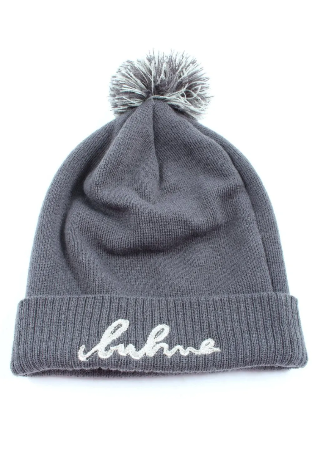 Mützen>Beechfield Original Headwear Pudelmütze Größe 54 hellgrau