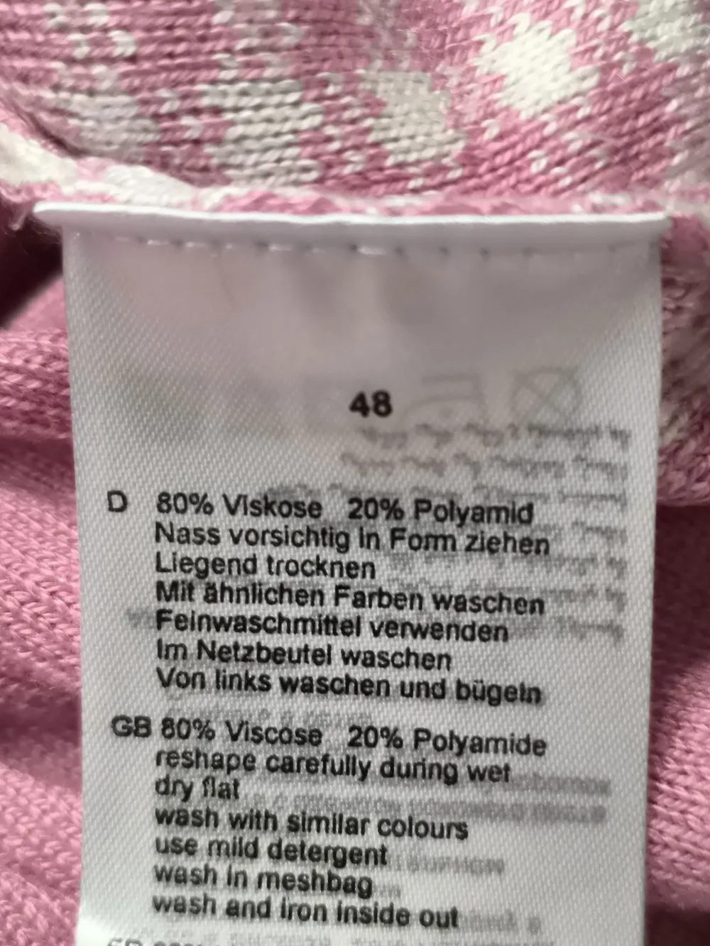 Pullover>Lola Paltinger Pullover Twin Set Größe 48 pink