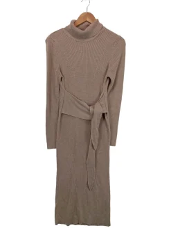 Kleider>Asos Pulloverkleid Größe 40 hellbraun