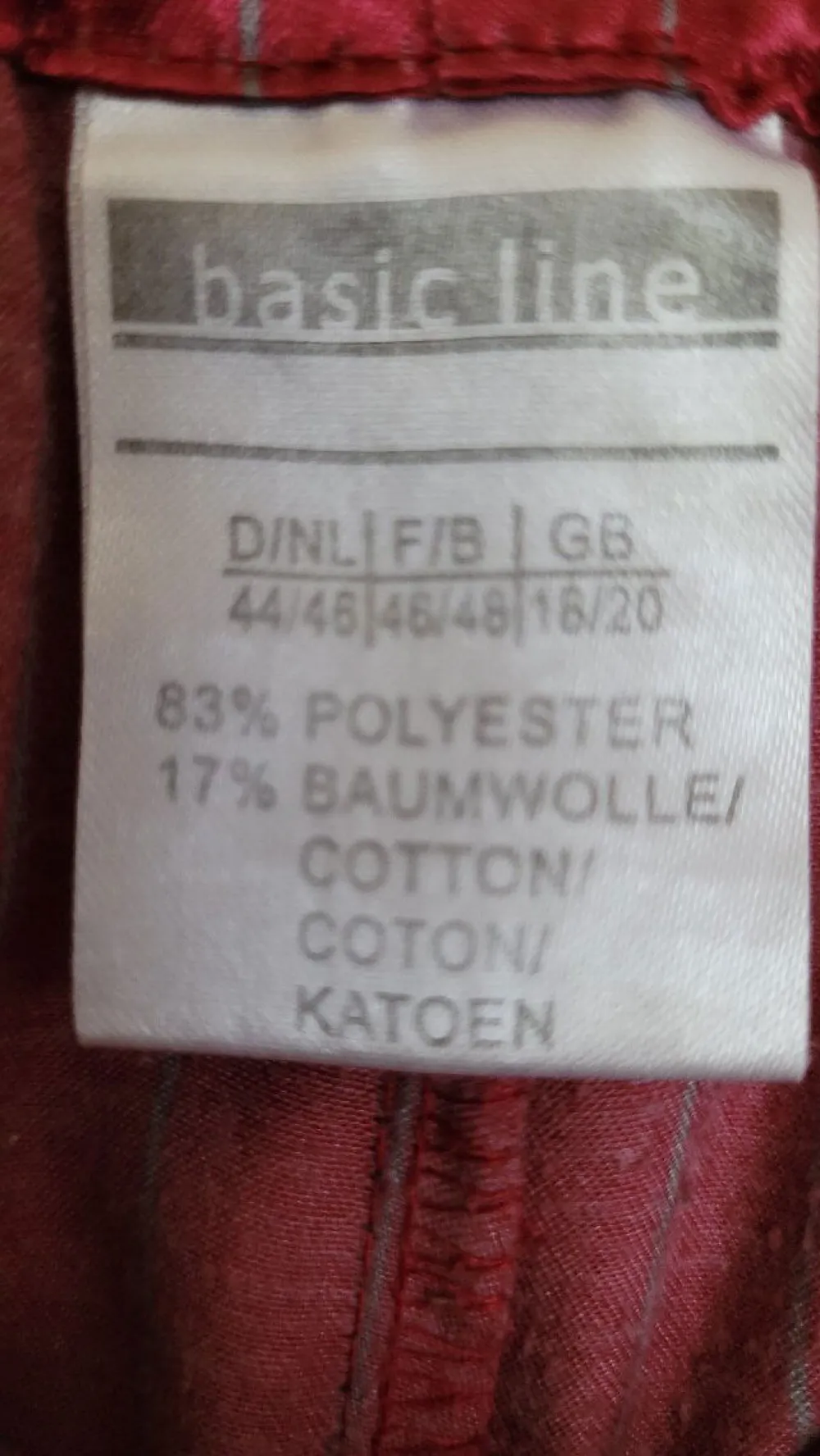 Homewear> Pyjama Größe 44 rot