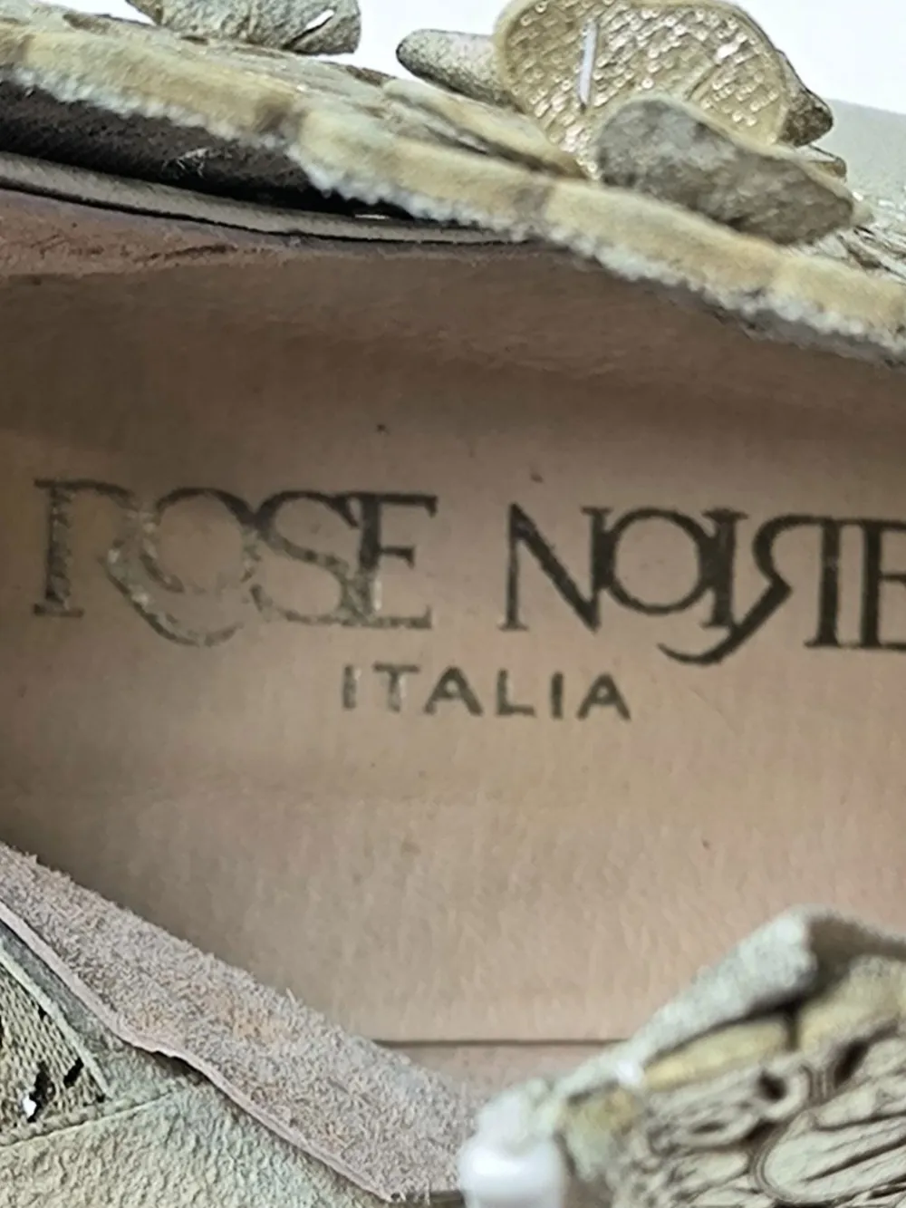 Stiefeletten>Rose Noire Reißverschluss-Stiefeletten Größe 40 goldfarben
