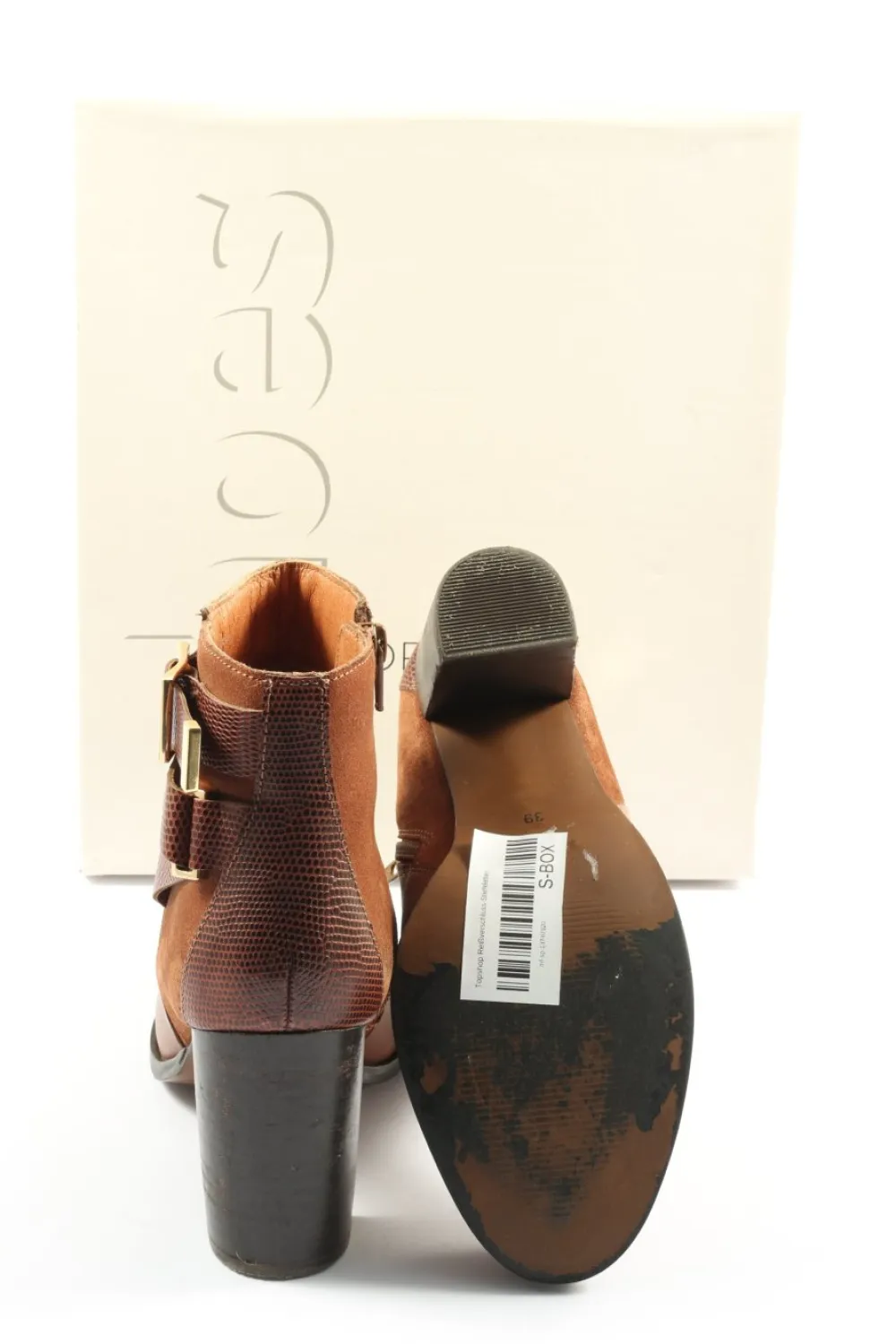 Stiefeletten>Topshop Reißverschluss-Stiefeletten Größe 39 braun