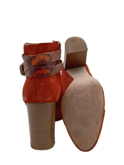 Stiefeletten>Zara Woman Reißverschluss-Stiefeletten Größe 38 hellorange