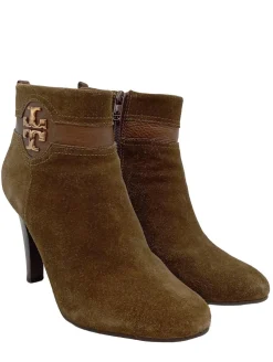 Reißverschluss-Stiefeletten Größe 41-Tory Burch Clearance