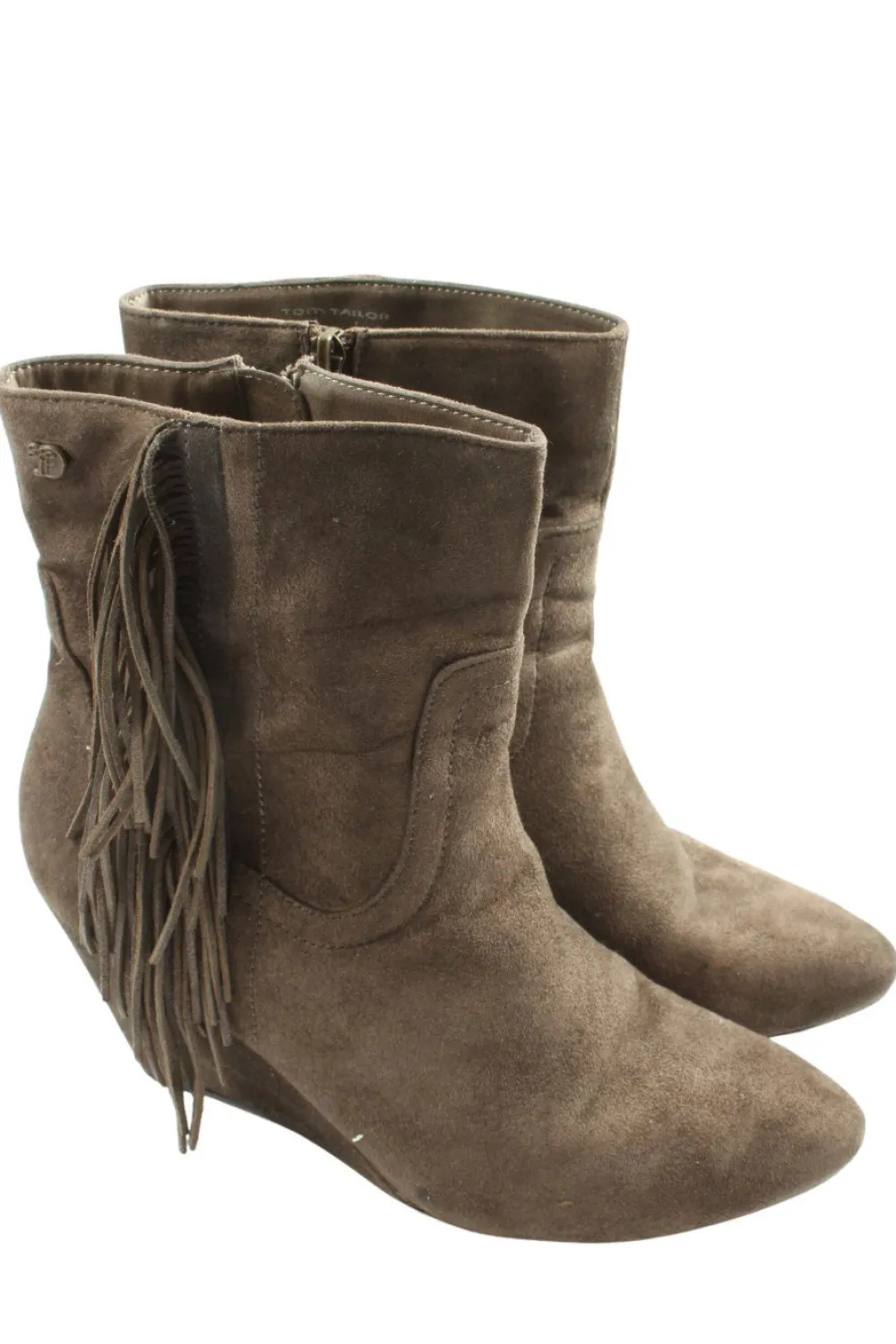 Stiefeletten>Tom Tailor Reißverschluss-Stiefeletten Größe 39 braun