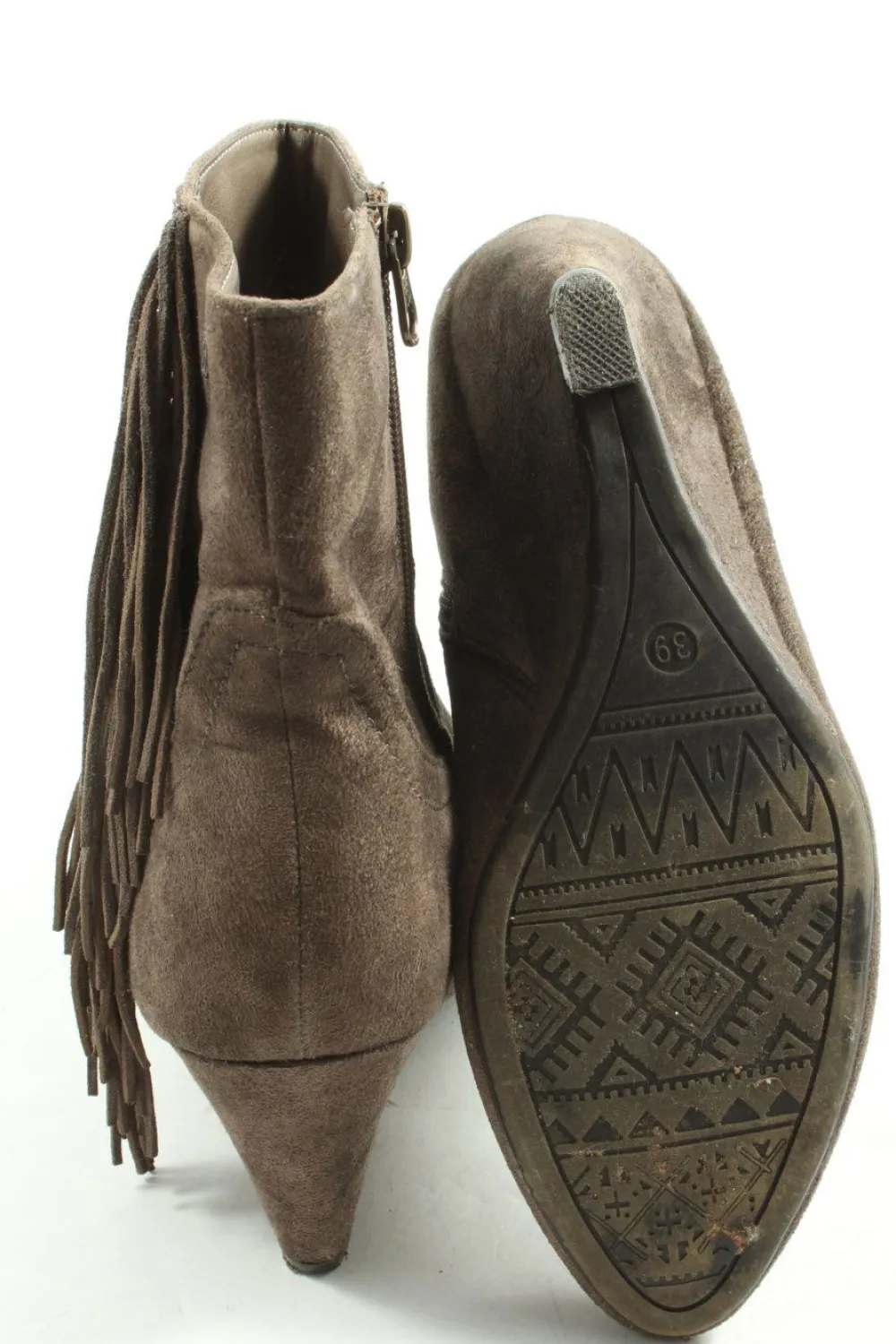 Stiefeletten>Tom Tailor Reißverschluss-Stiefeletten Größe 39 braun