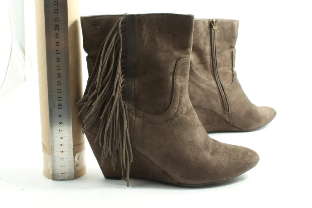 Stiefeletten>Tom Tailor Reißverschluss-Stiefeletten Größe 39 braun