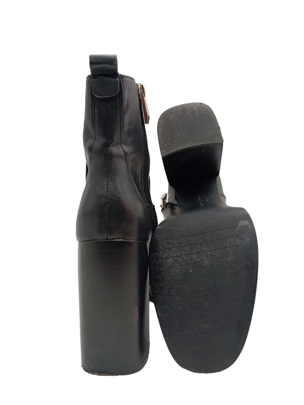 Stiefeletten>Zara Trafaluc Reißverschluss-Stiefeletten Größe 40 schwarz