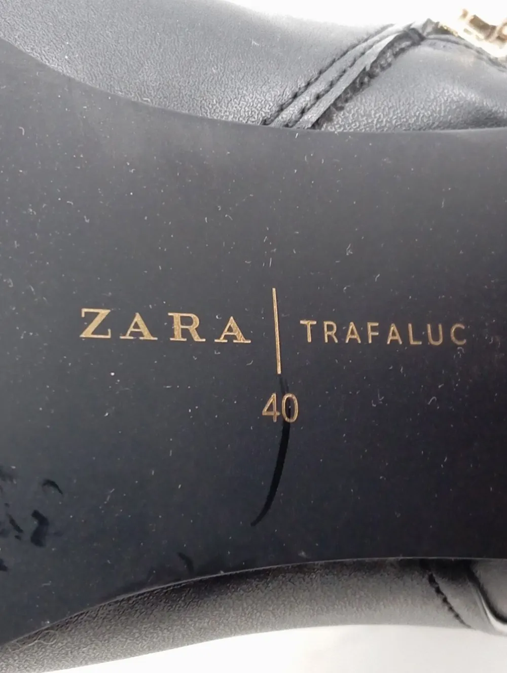 Stiefeletten>Zara Trafaluc Reißverschluss-Stiefeletten Größe 40 schwarz
