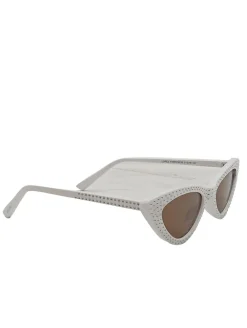 Sonnenbrillen>Steve Madden Retro Brille weiß