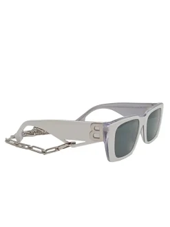 Sonnenbrillen>Burberry Retro Brille wollweiß