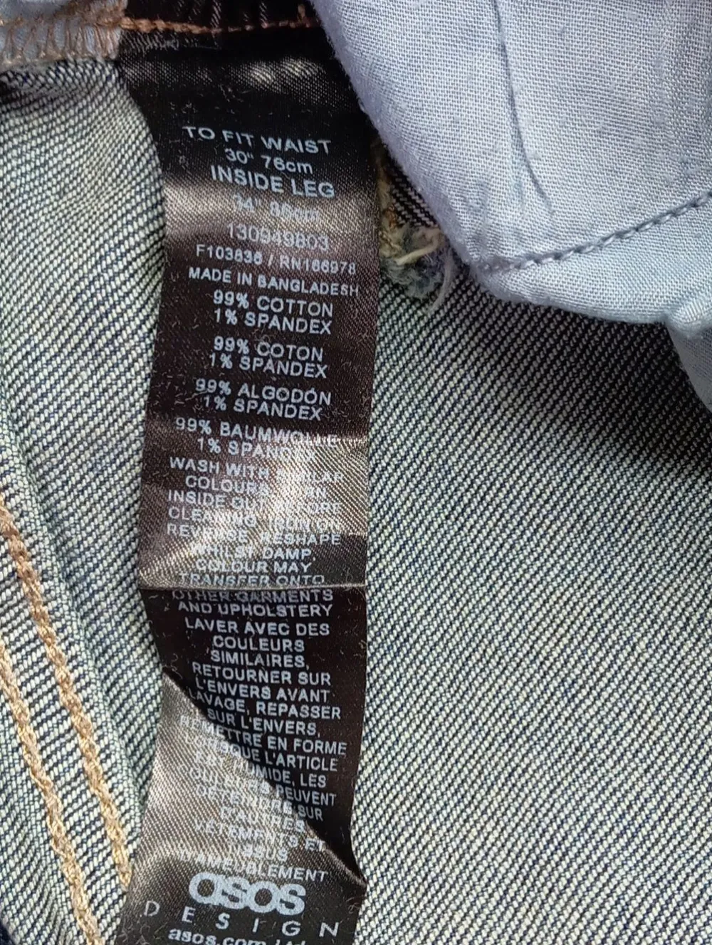 Jeans>Asos Röhrenjeans Größe 40 blau