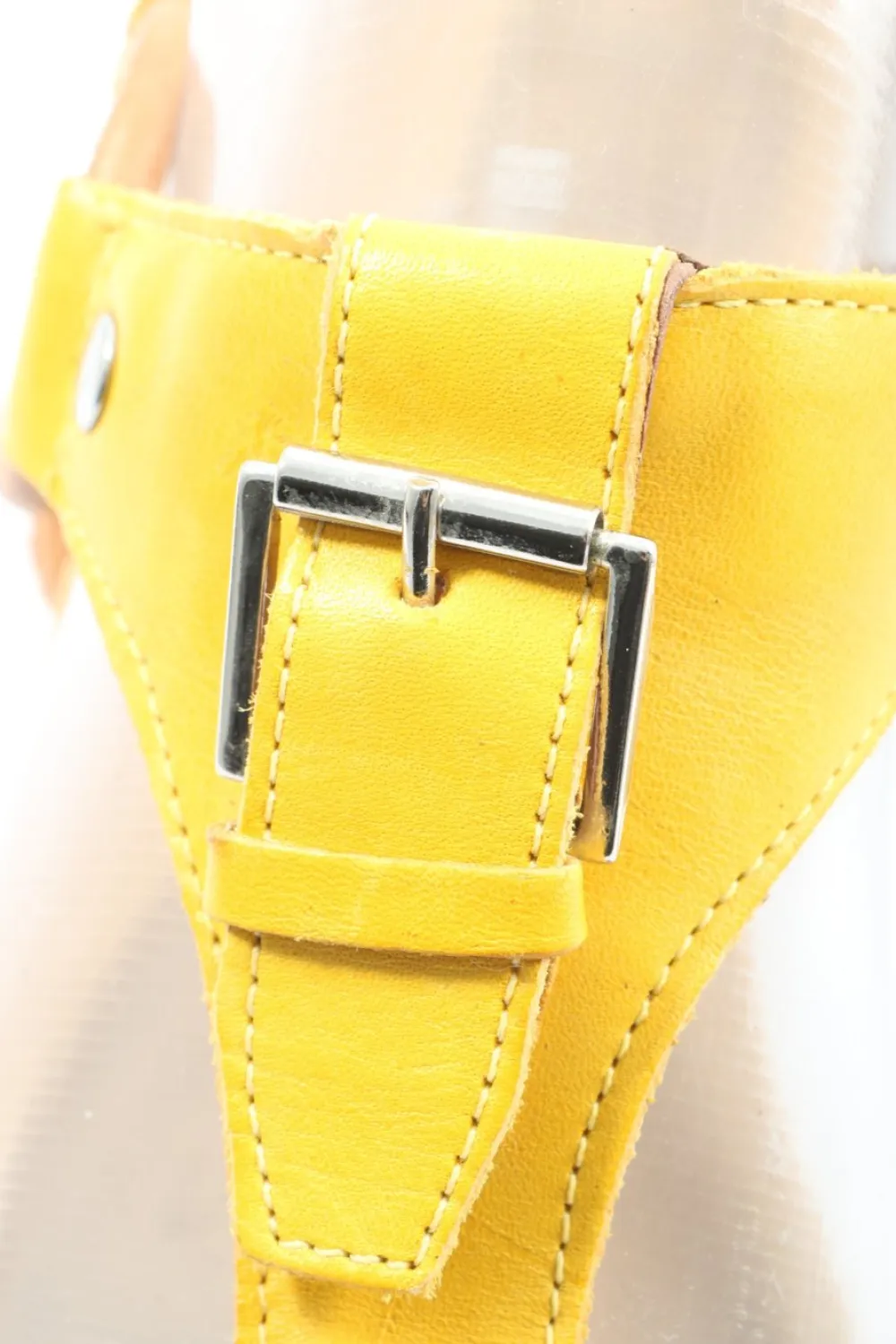 Sandalen>Bianco Riemchen-Sandalen Größe 38 dunkelgelbbeige