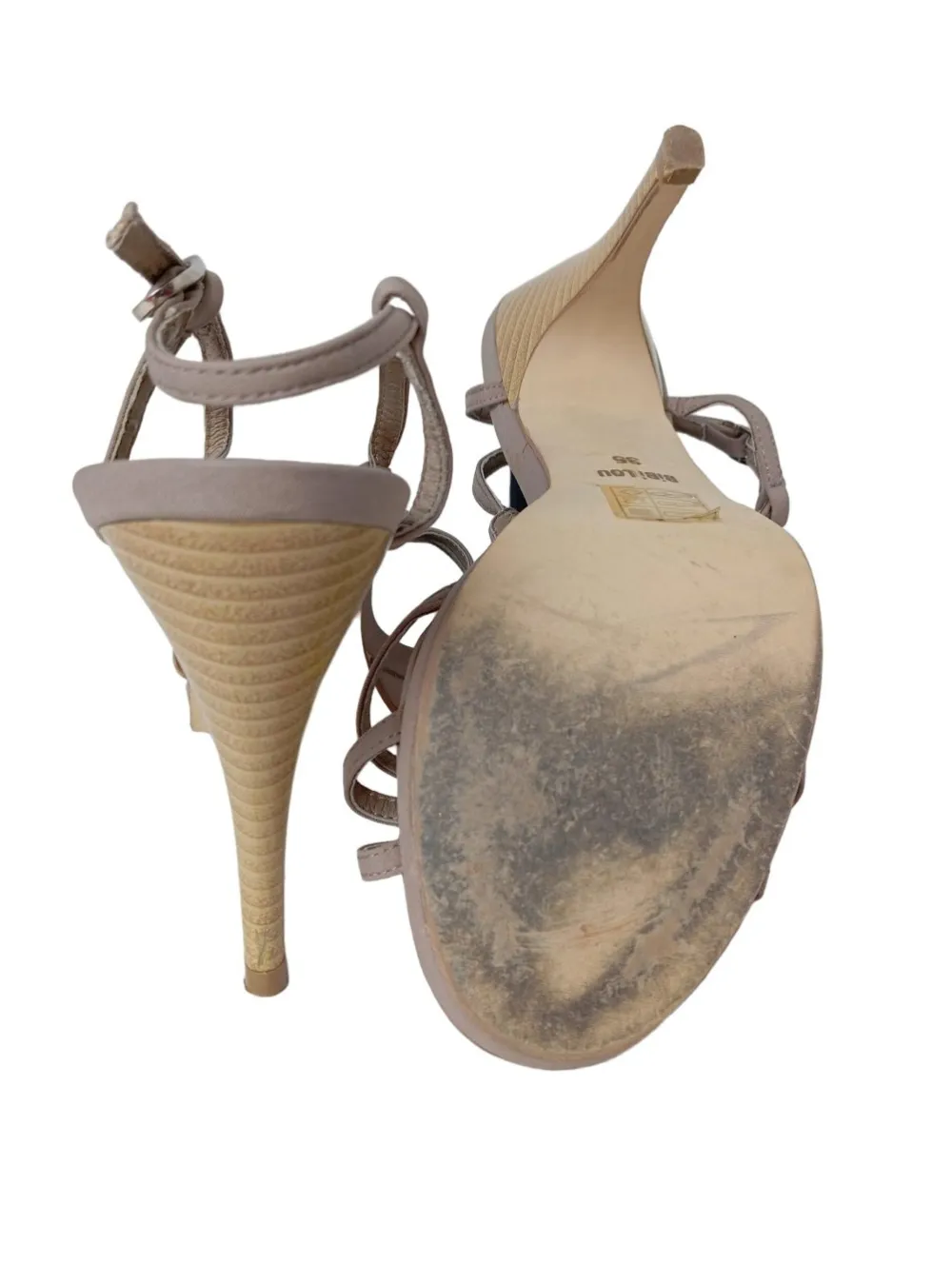 Sandaletten>Bibi Lou Riemchen-Sandaletten Größe 35 graubraun