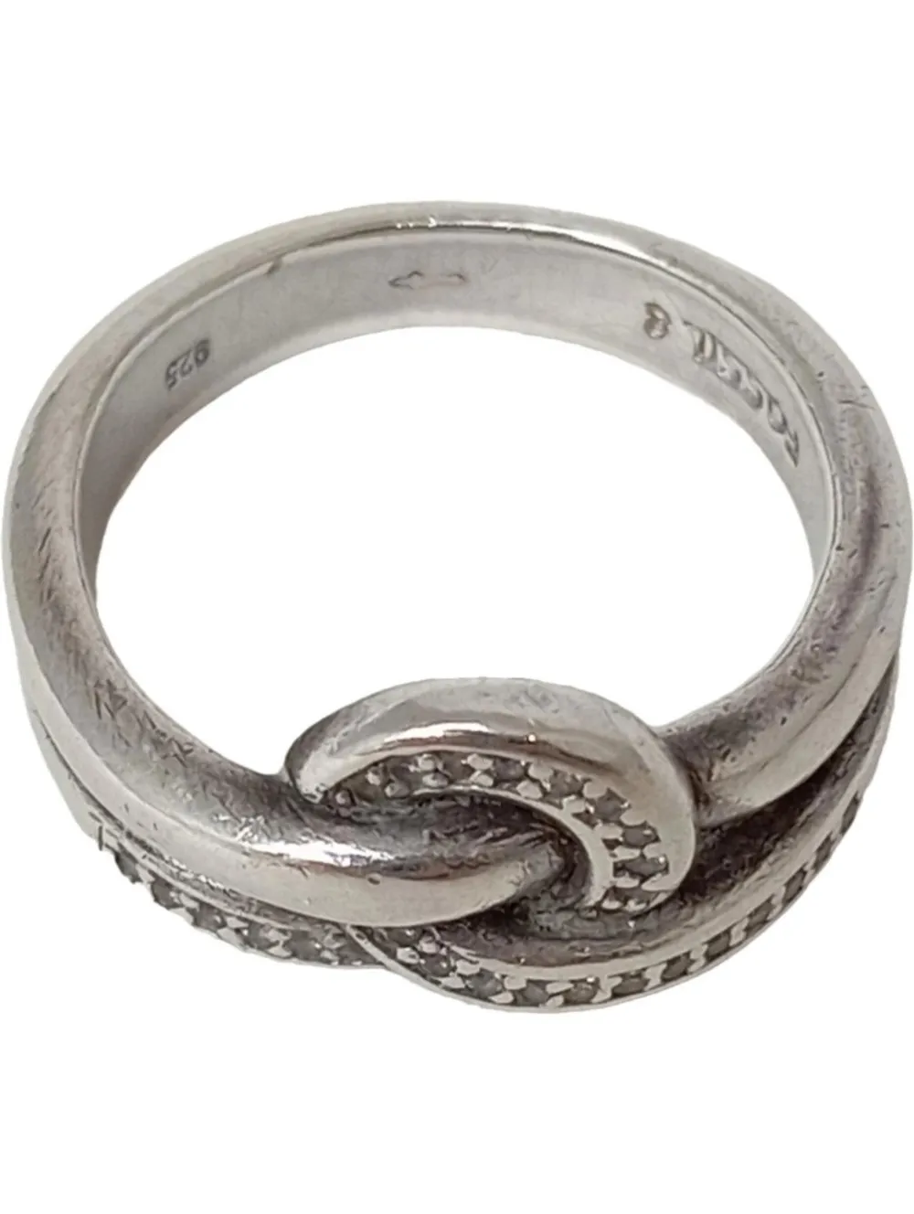 Ringe>Fossil Ring Größe 55 silberfarben