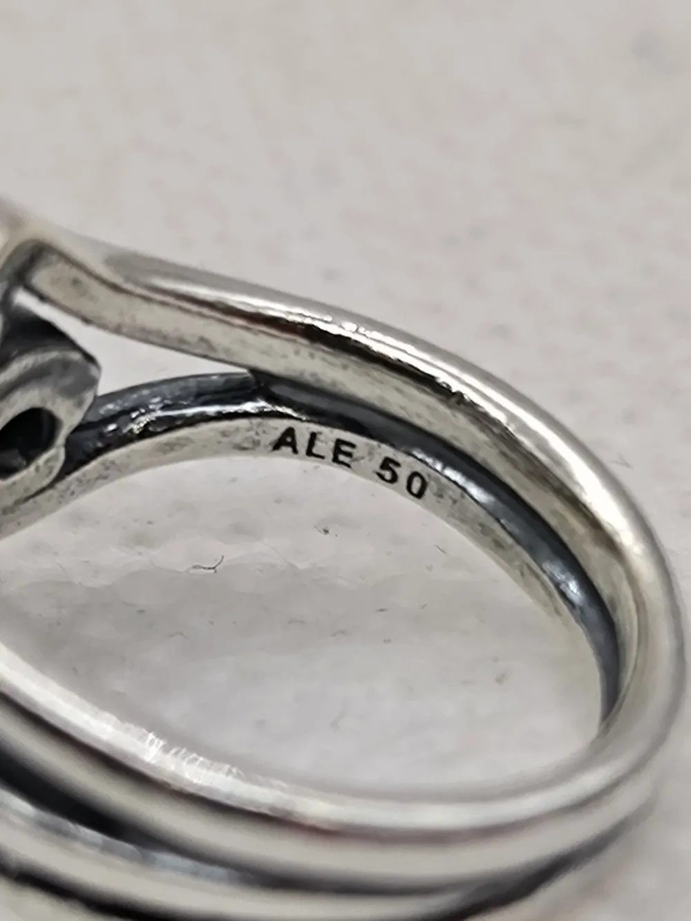 Ringe>Pandora Ring mit Zierstein Größe 50 silberfarben