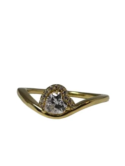 Ringe>Pandora Ring mit Zierstein Größe 57 goldfarben