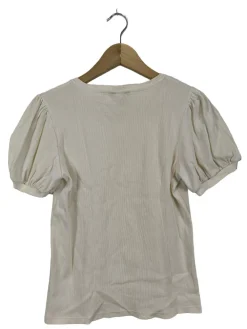 Shirts>saint + sofia Rippshirt Größe 42 wollweiß