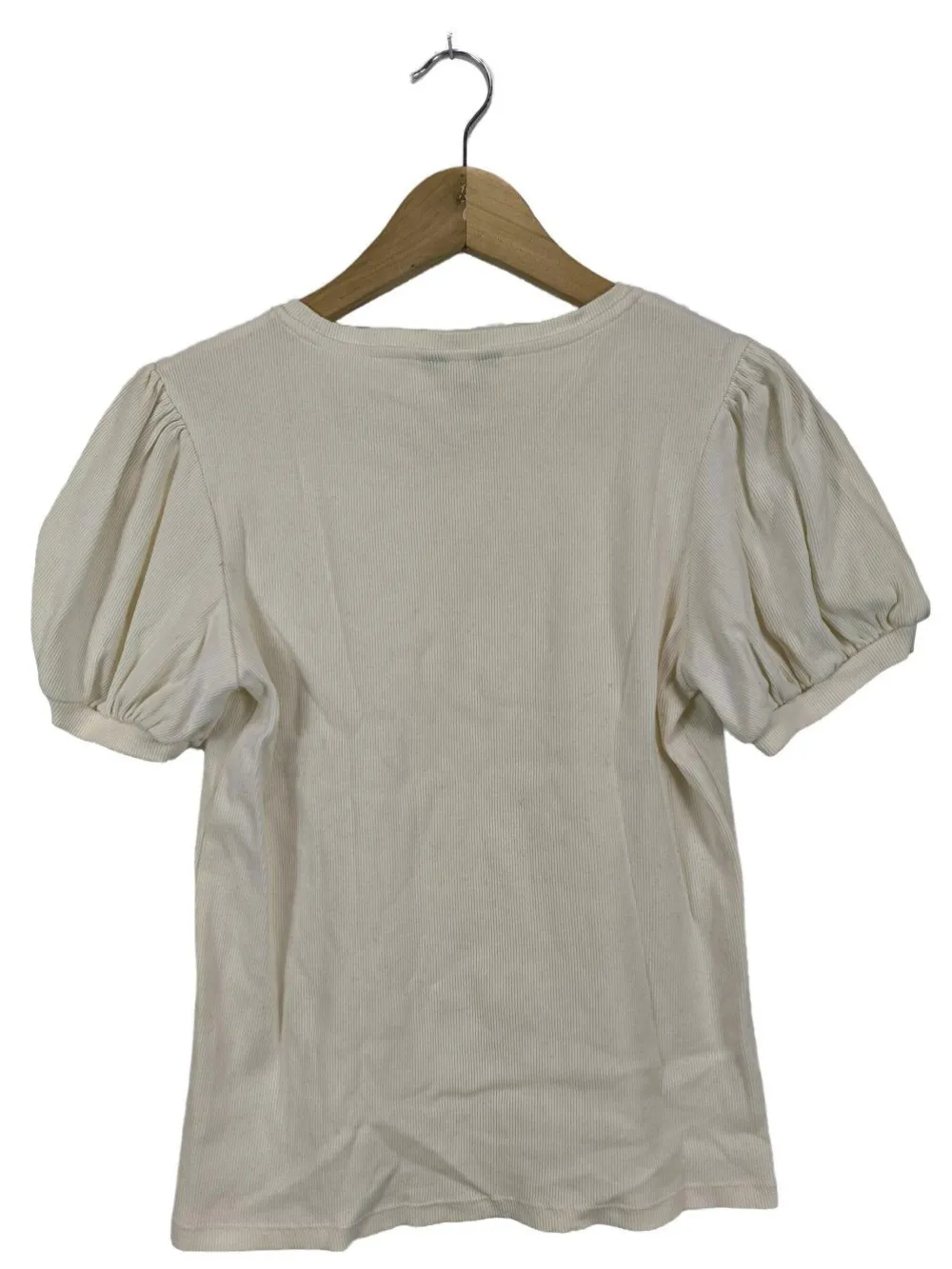 Shirts>saint + sofia Rippshirt Größe 42 wollweiß