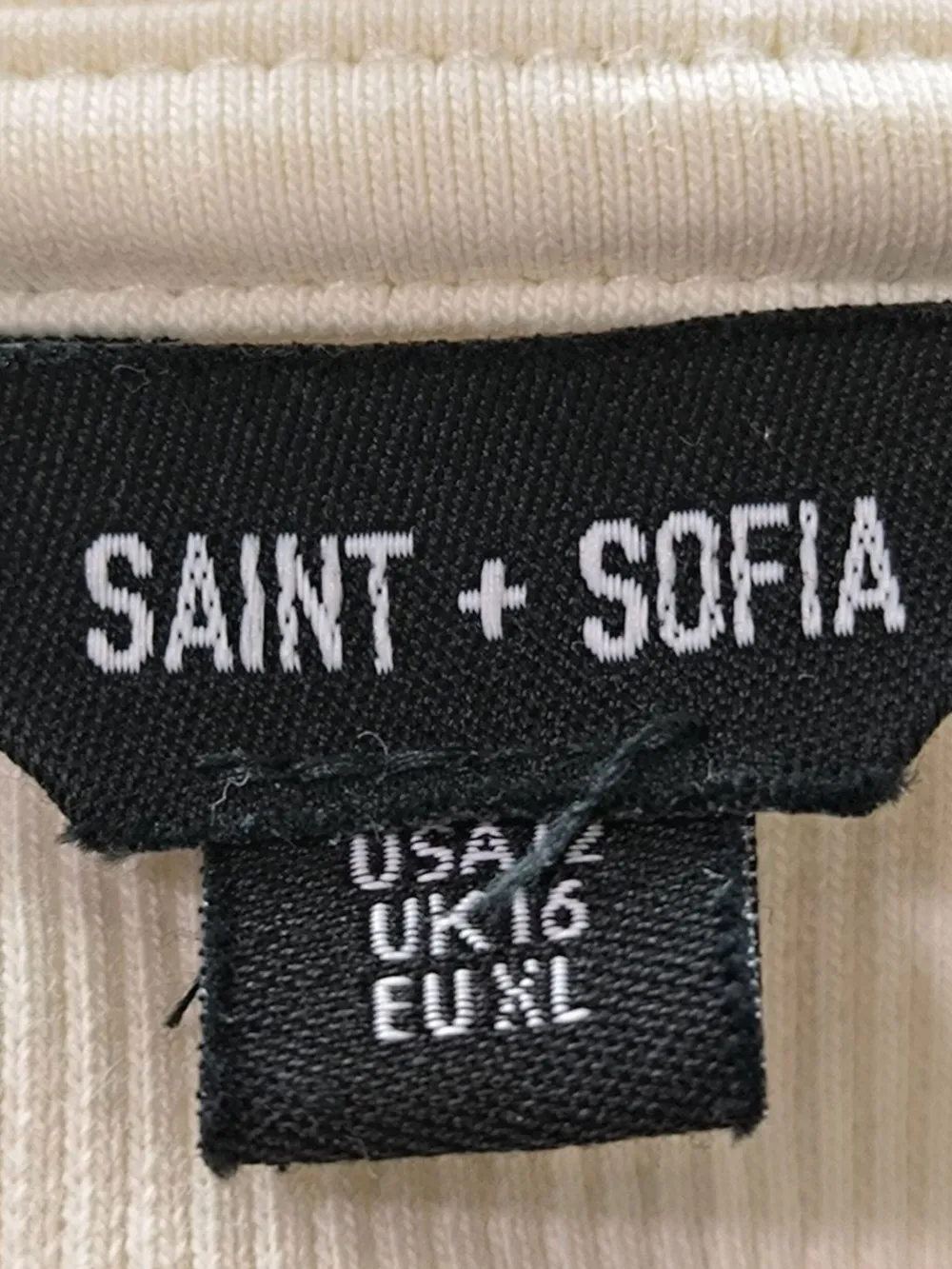 Shirts>saint + sofia Rippshirt Größe 42 wollweiß